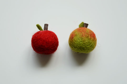 Stone Softies - Apple Magnets Eleanor Rosa Felt