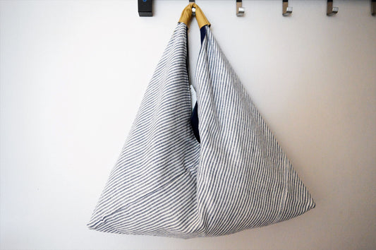 Triangle Bag - Blue Stripes Gracelette