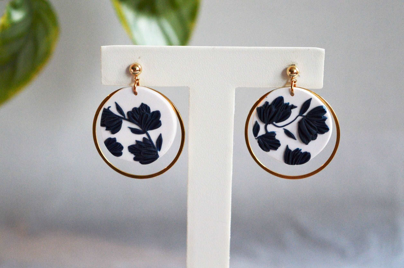 Bridesmaid Edition Clay Earrings - Grecian Blue