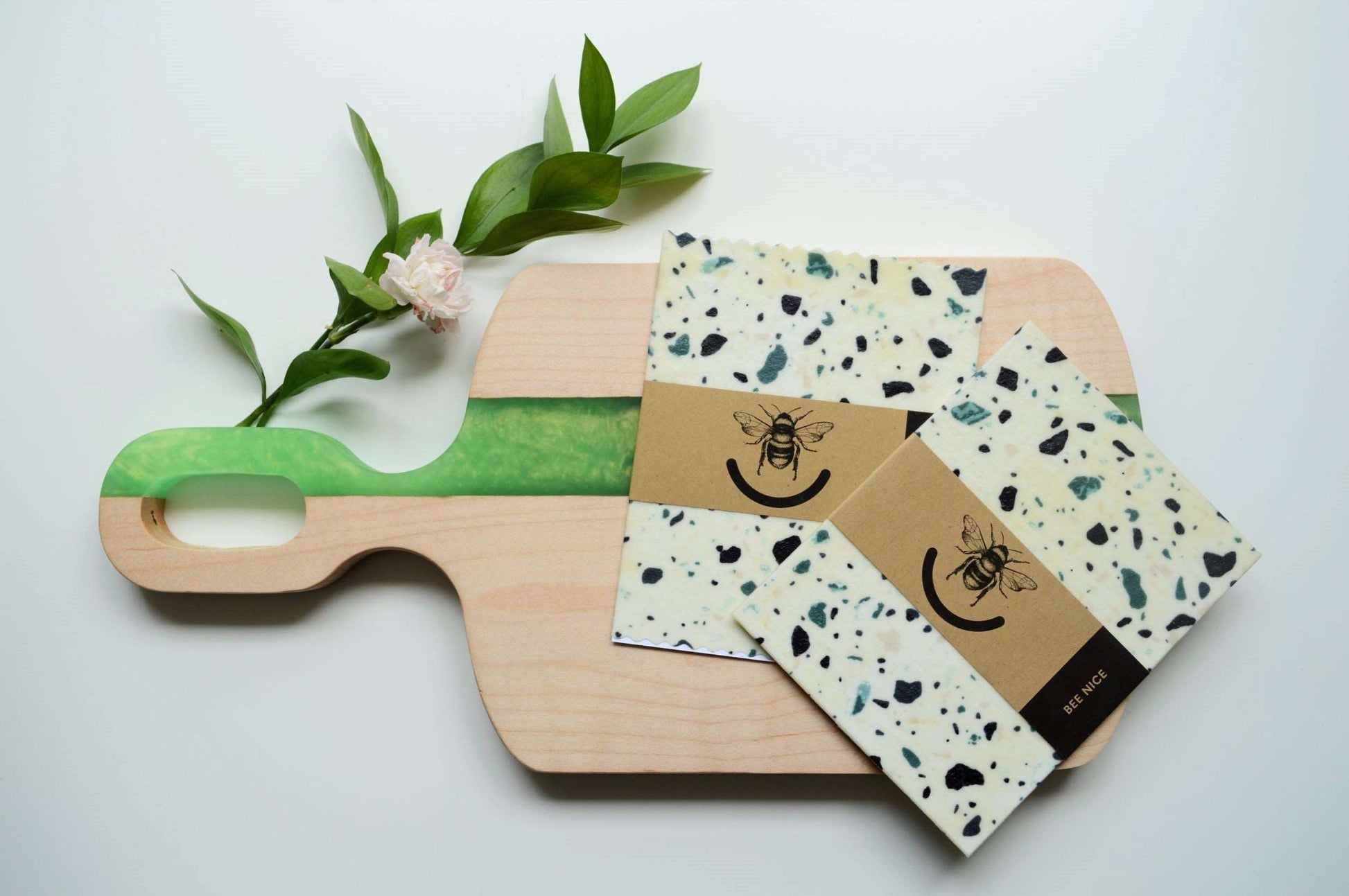 Beeswax Food Wraps - Terrazzo Sky Bee Nice