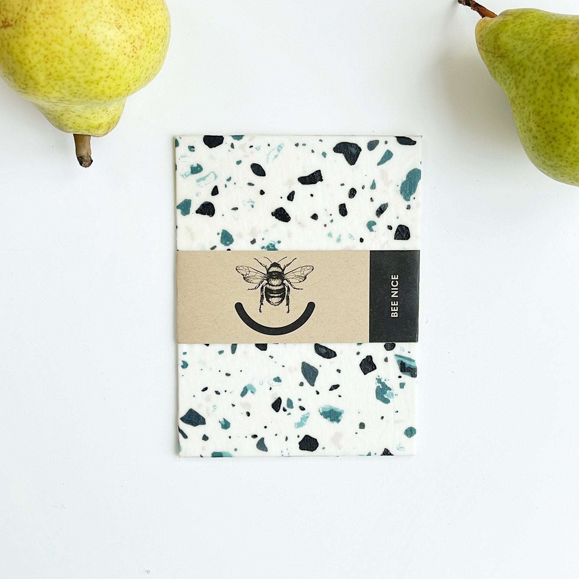 Beeswax Food Wraps - Terrazzo Sky Bee Nice