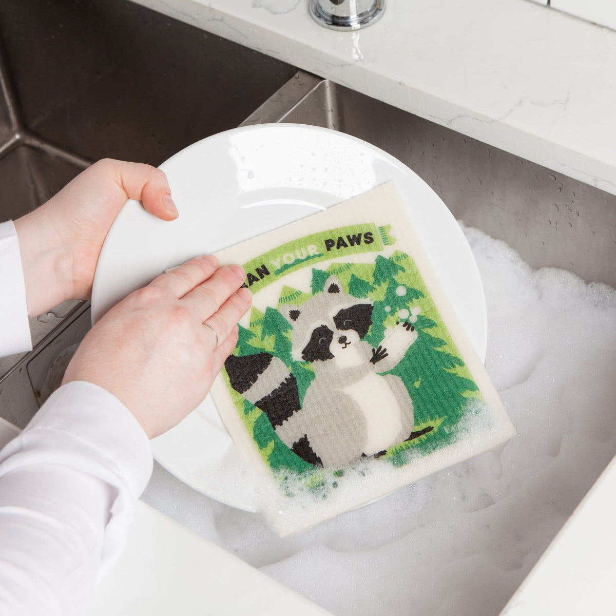 Swedish Dishcloth - Raccoon