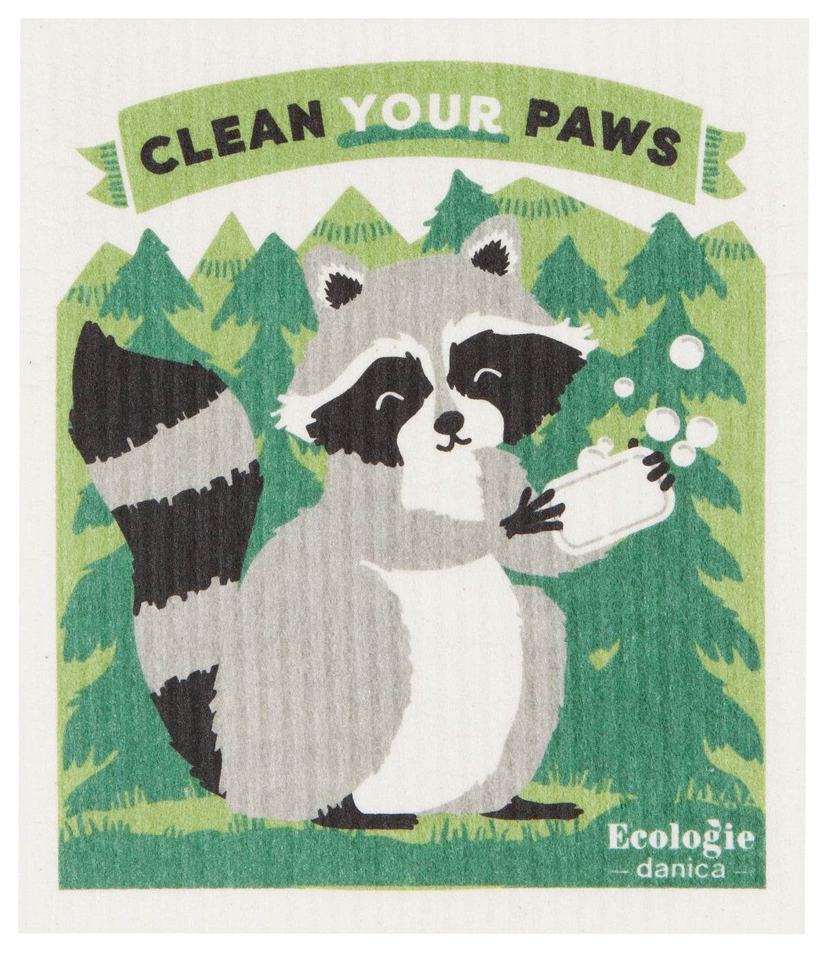 Swedish Dishcloth - Raccoon