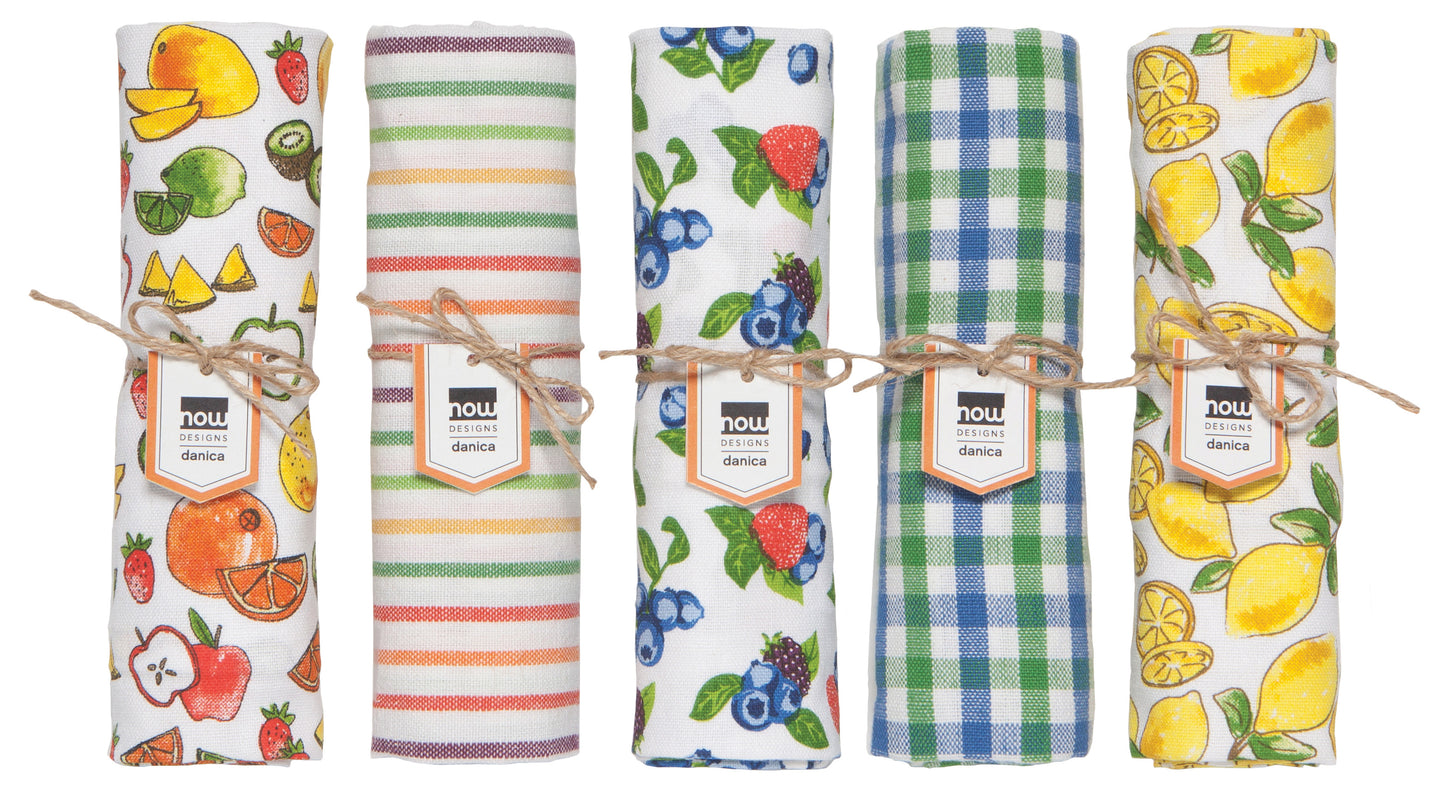 Berries And Fruit Dishtowels Set