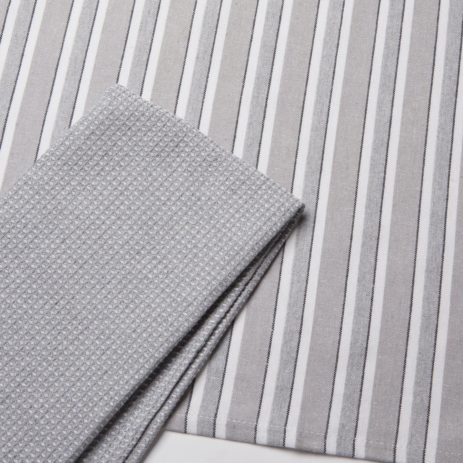 Second Spin Fog Stripe Dishtowel Set