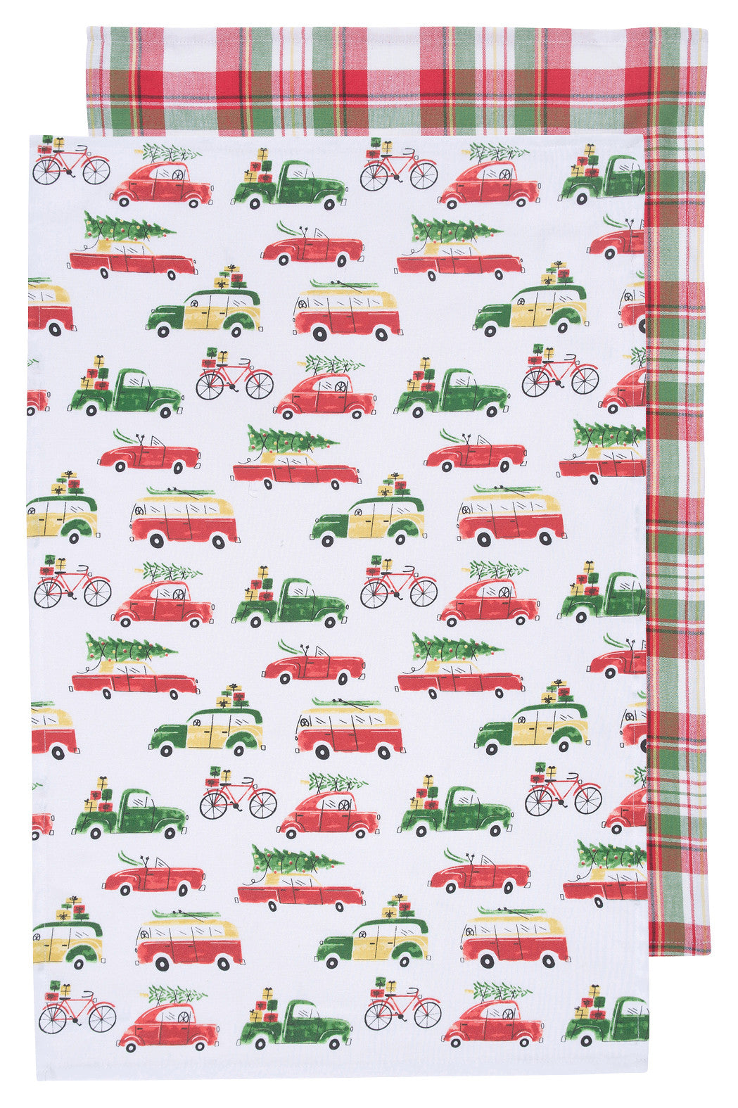 Holiday Cars Dishtowels Set