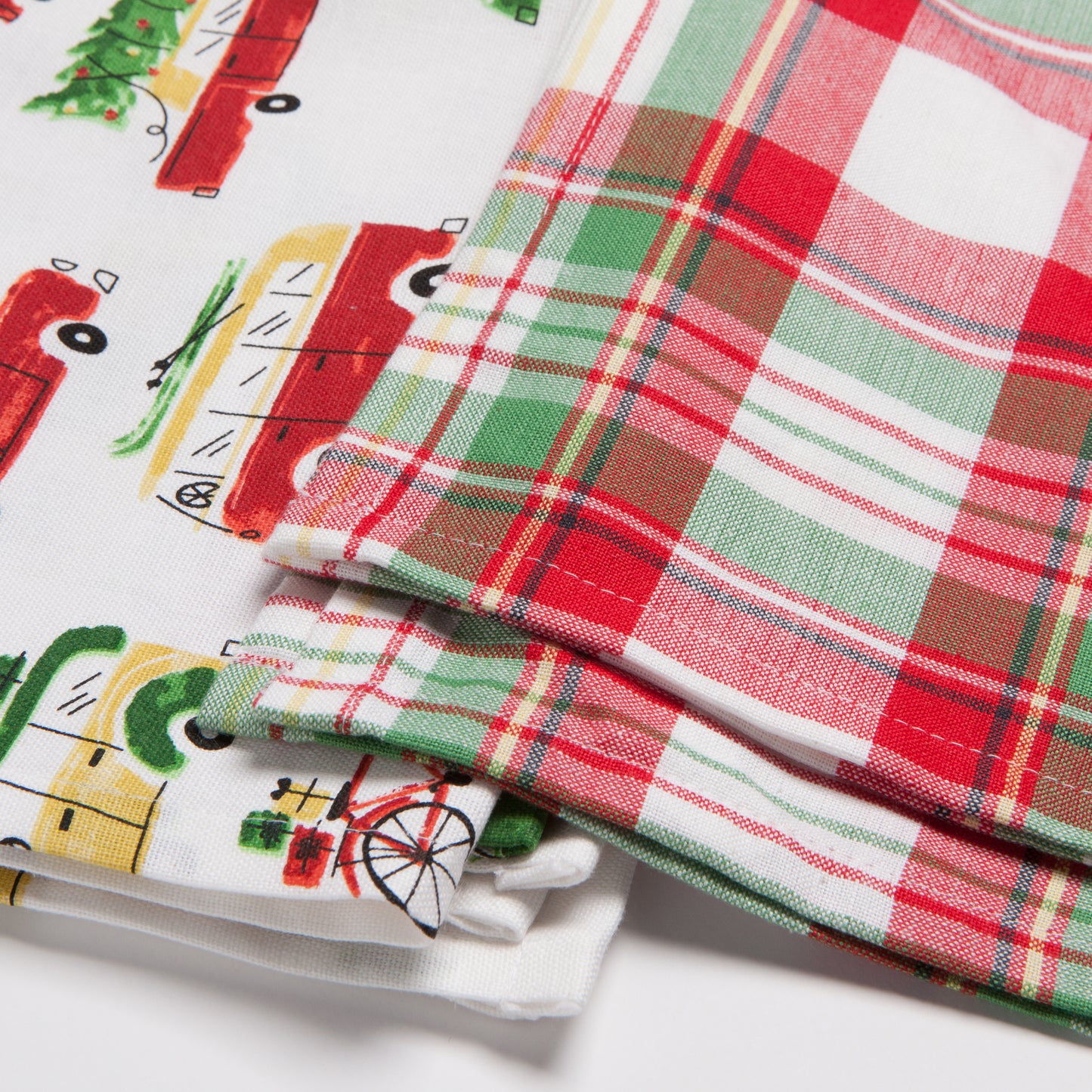 Holiday Cars Dishtowels Set