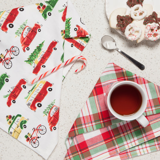 Holiday Cars Dishtowels Set