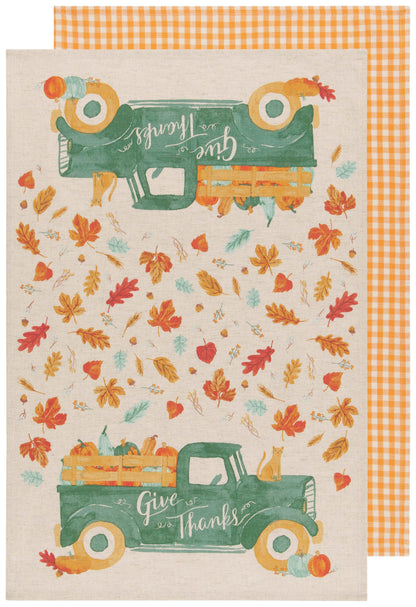 Autumn Harvest Dishtowels Set