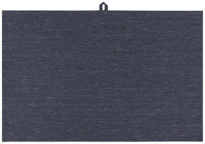 Pinstripe Linen Dishtowel - Midnight Blue