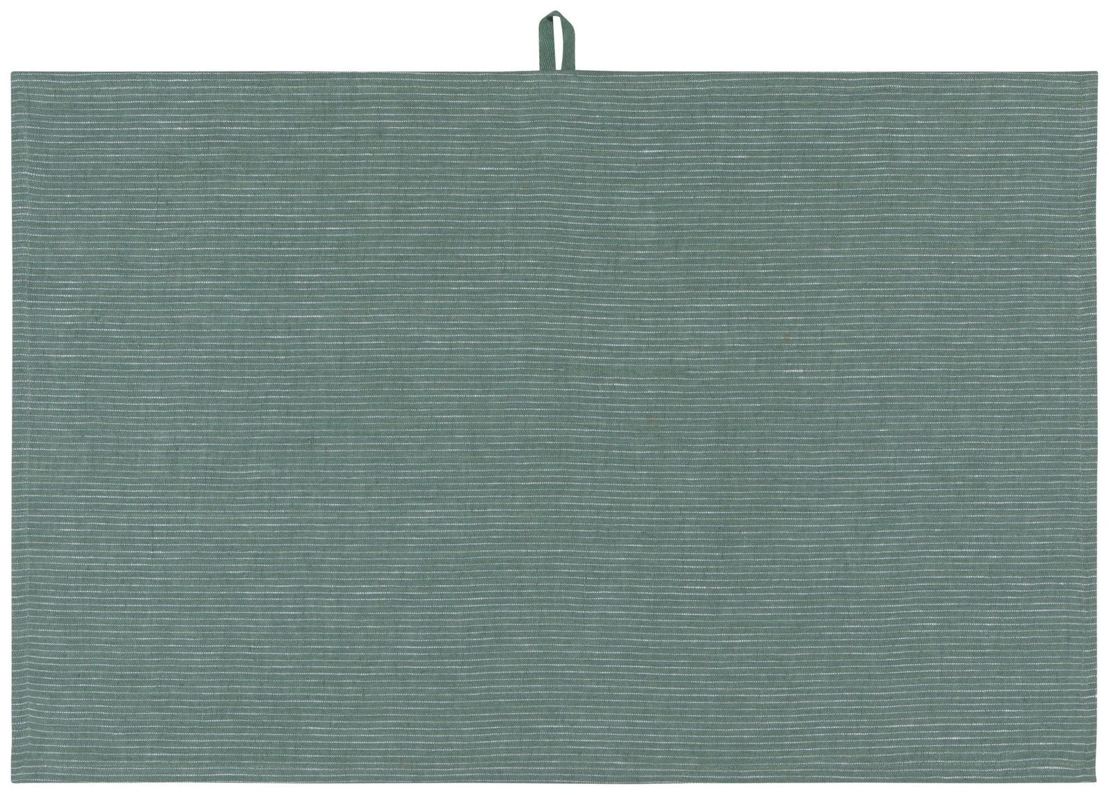 Pinstripe Linen Dishtowel - Jade Green