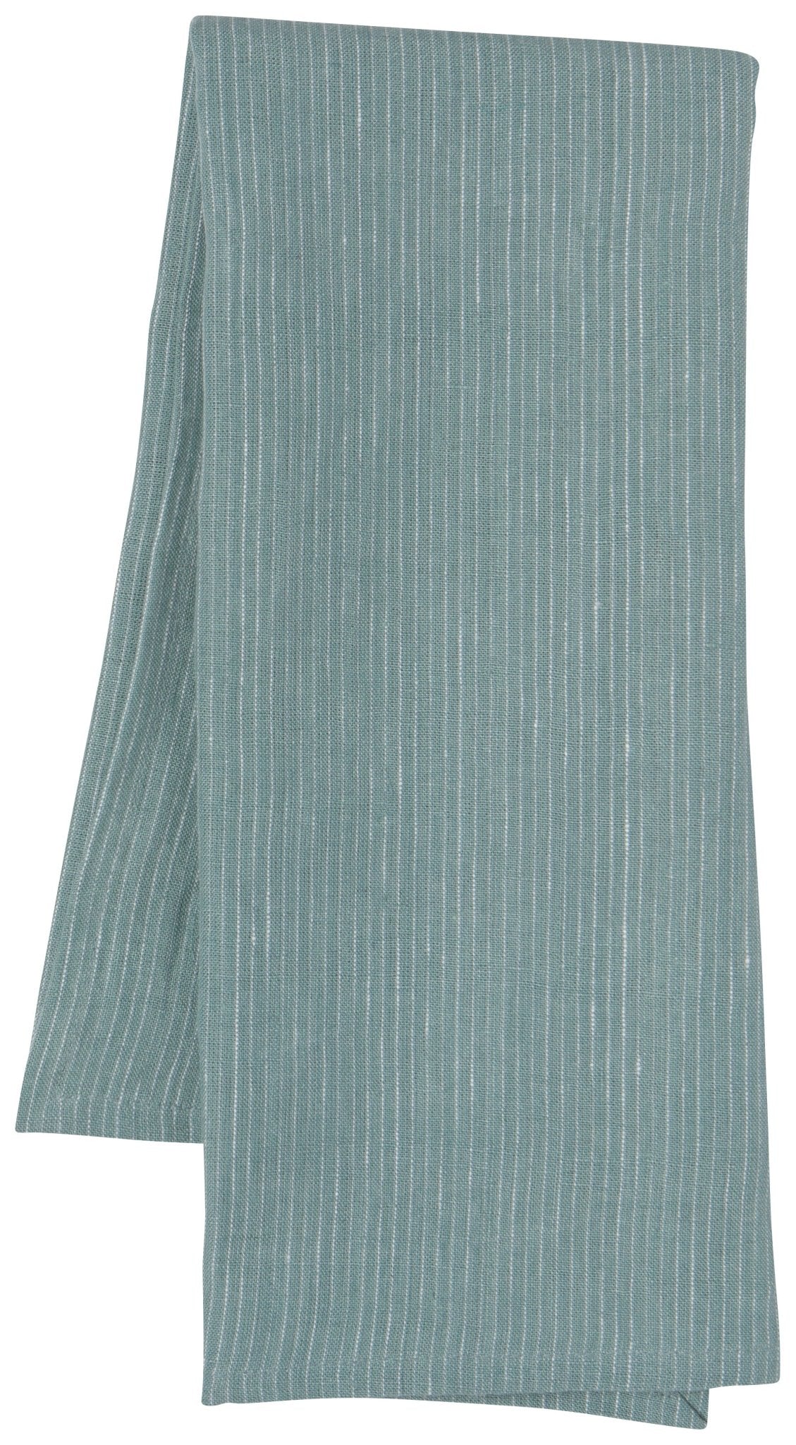 Pinstripe Linen Dishtowel - Lagoon