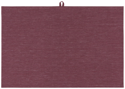 Pinstripe Linen Dishtowel - Wine