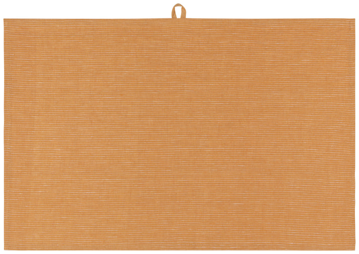 Pinstripe Linen Dishtowel - Ochre