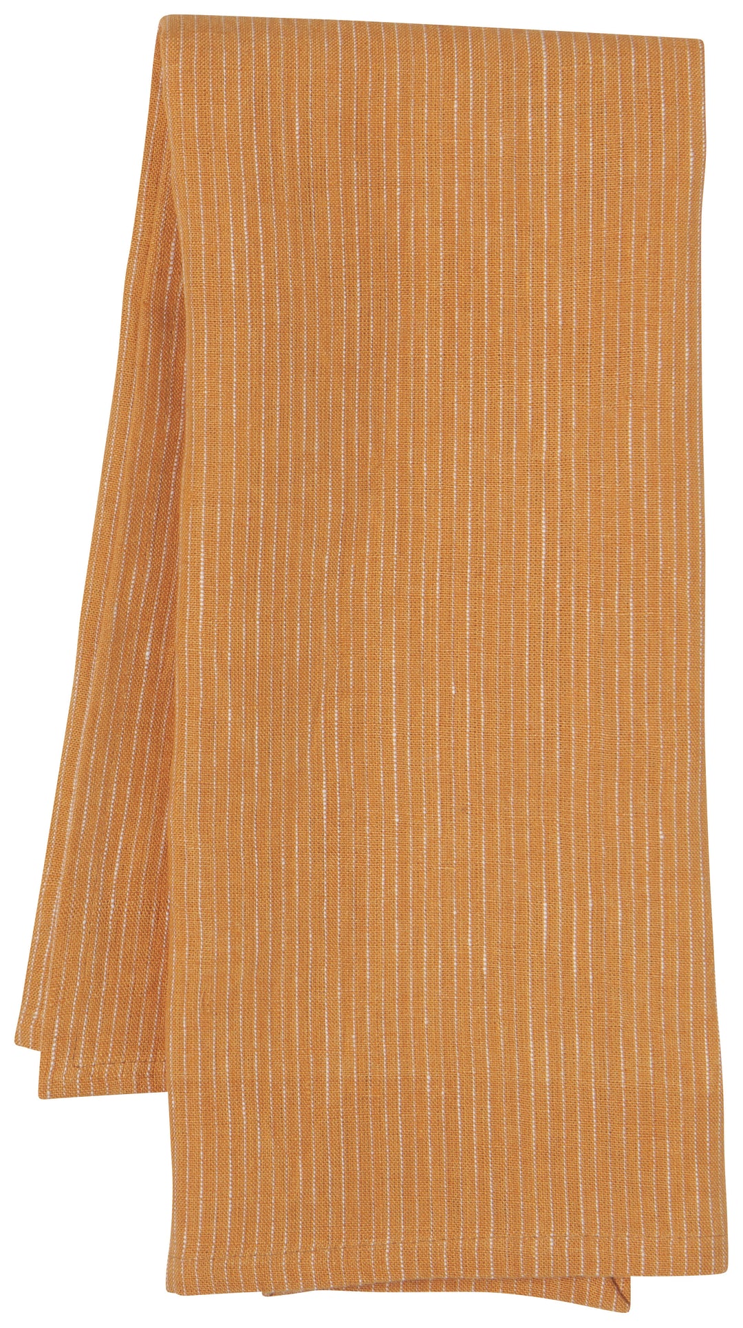 Pinstripe Linen Dishtowel - Ochre