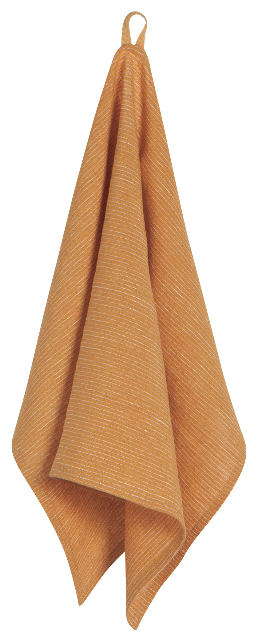 Pinstripe Linen Dishtowel - Ochre
