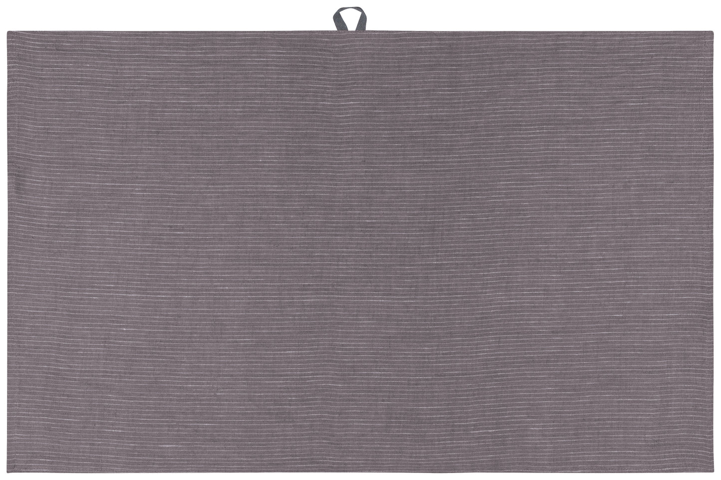 Pinstripe Linen Dishtowel - Dark Gray