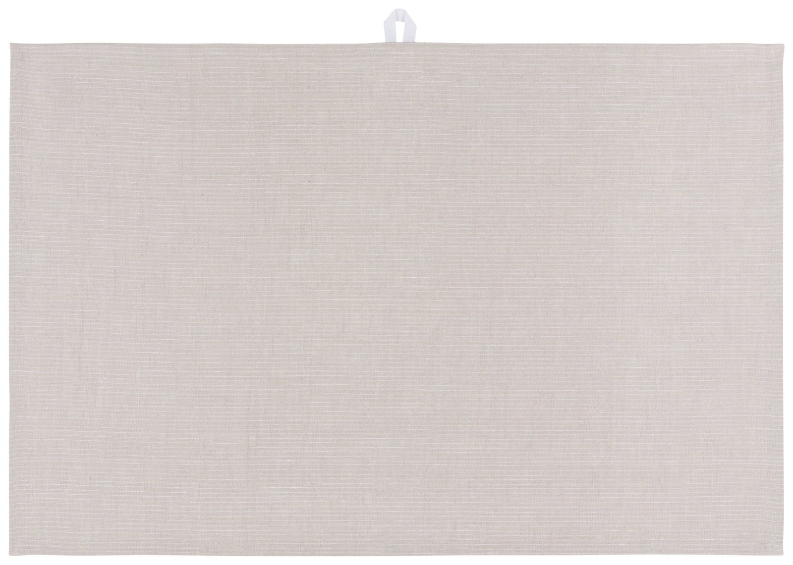 Pinstripe Linen Dishtowel - Light Gray