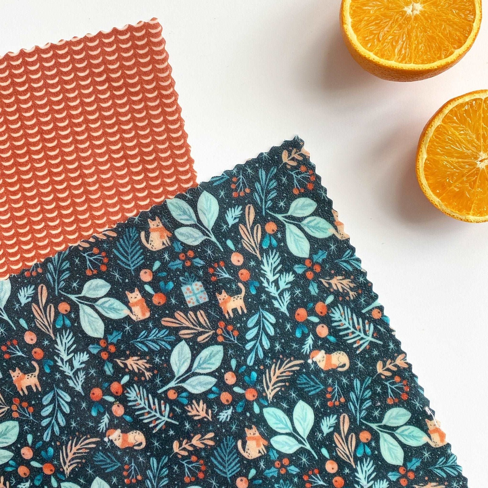Beeswax Food Wraps - Winter Cat