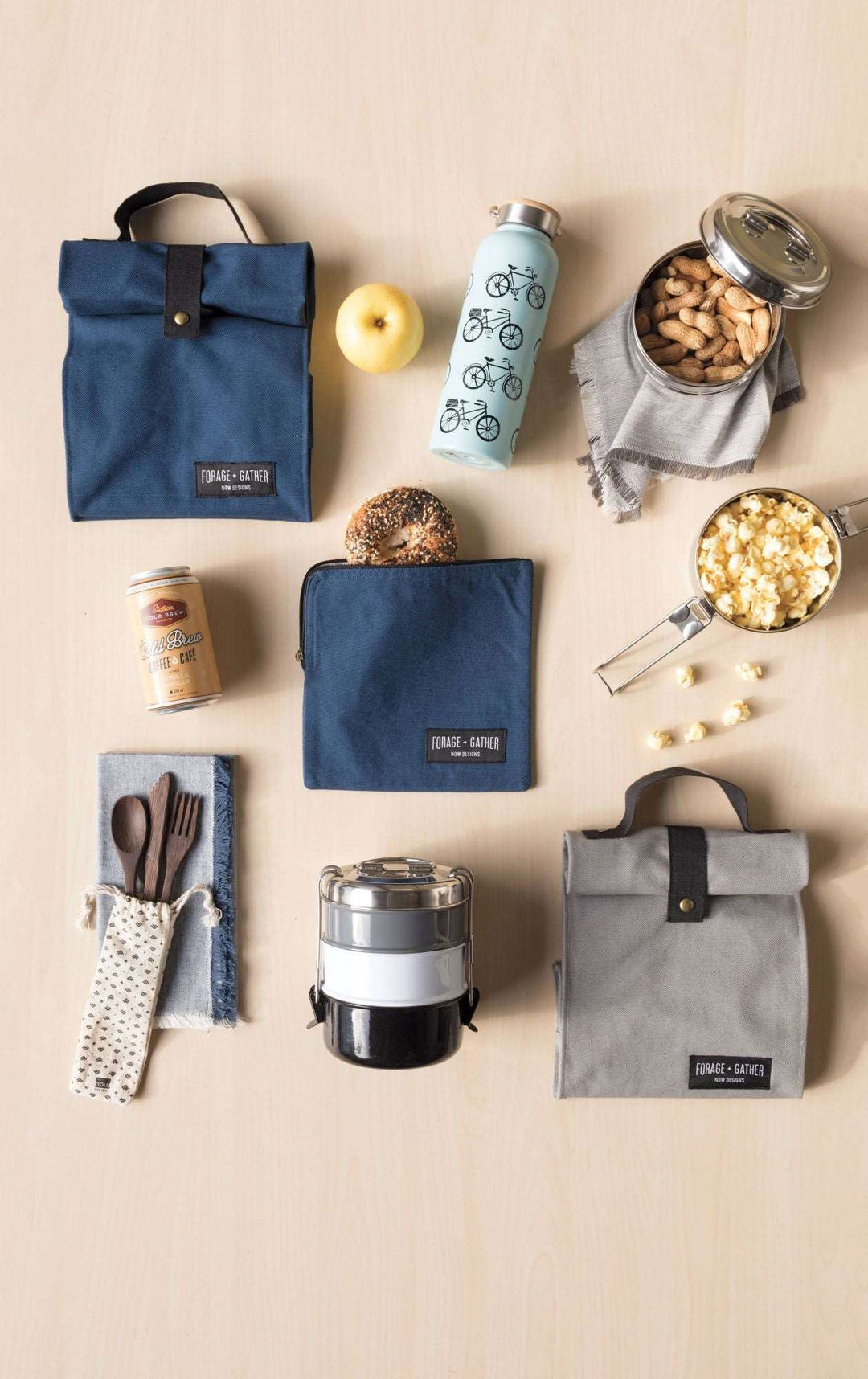 Forage + Gather Lunch Bag - Gray