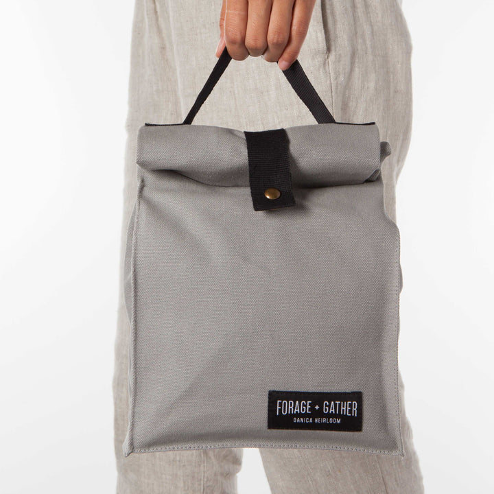 Forage + Gather Lunch Bag - Gray