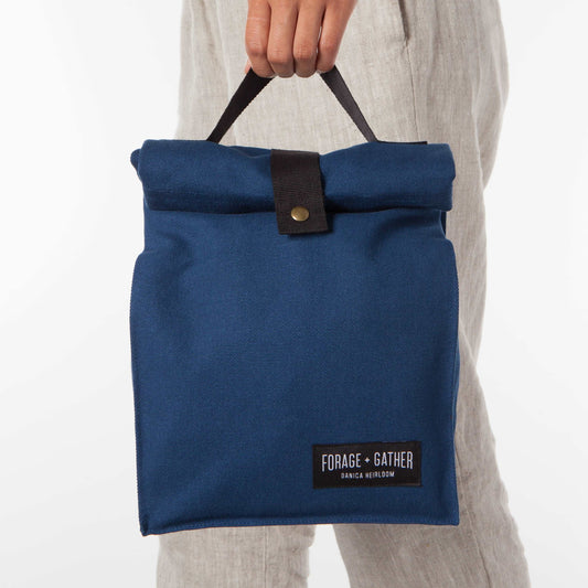 Forage + Gather Lunch Bag - Navy Blue
