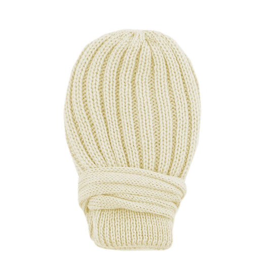 Baby Merino Wool Mittens - Cream