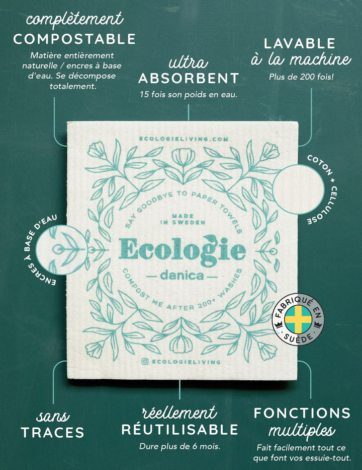 Swedish Dishcloth - Crab