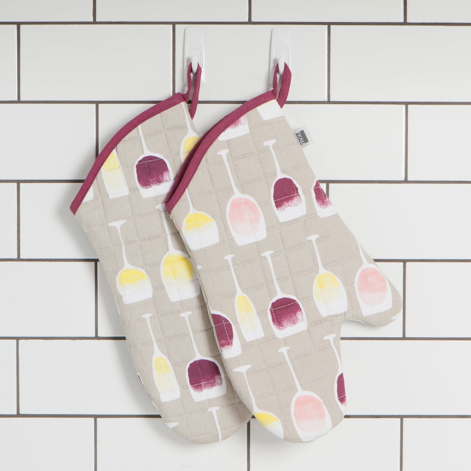 Wine Tasting Quilted Oven Mitts