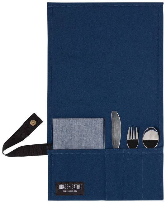 Forage + Gather Cutlery Set - Navy Blue