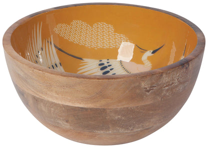 Flight Of Fancy Mango Wood Serving Bowl