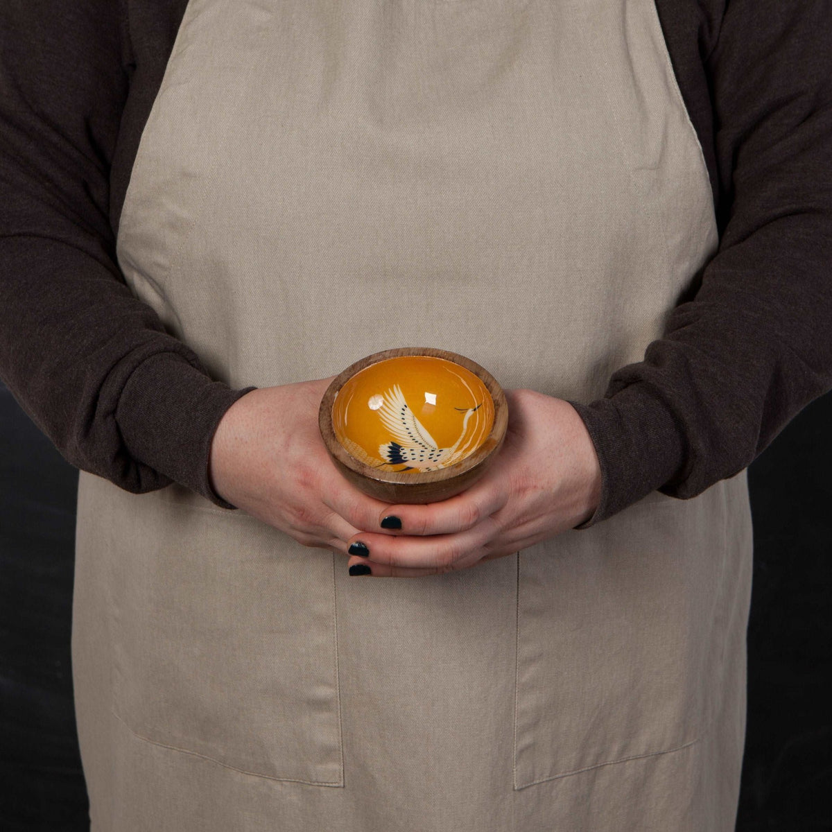 Flight Of Fancy Mango Wood Mini Bowl