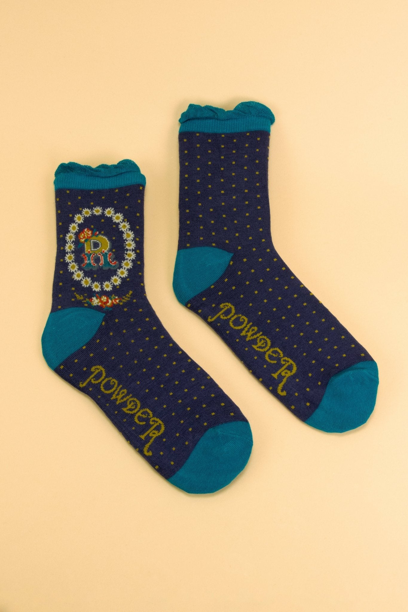 Women Letter Ankle Socks - R