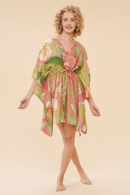 Beach Cover Up - Delicate Tropical