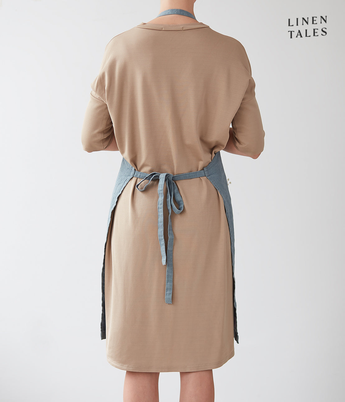 Linen Blue Fog Daily Apron