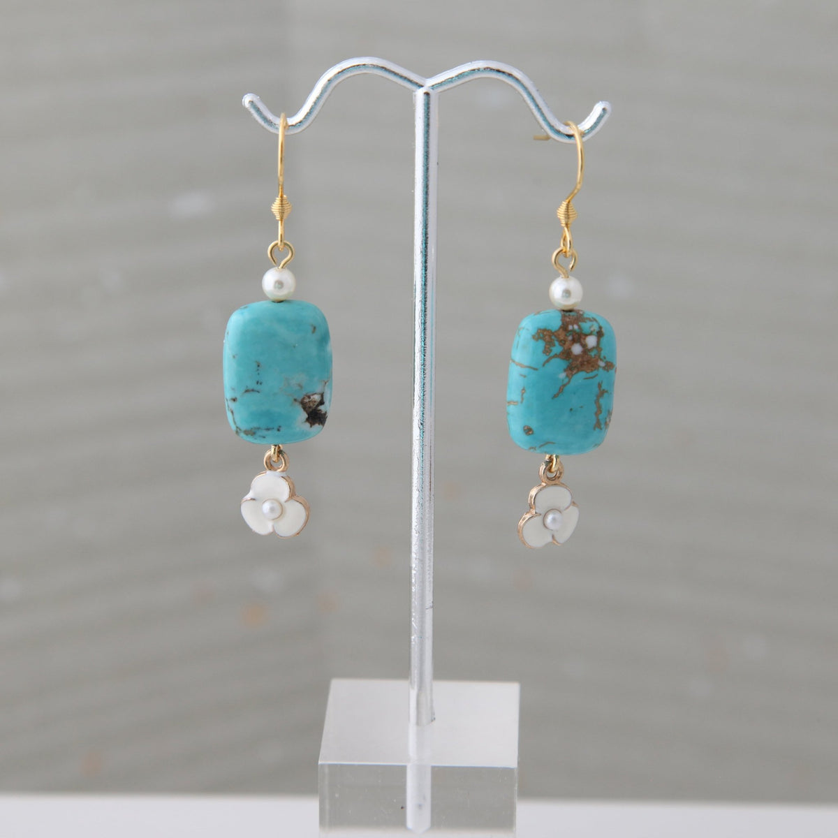 Almond Blossom Flower Earrings