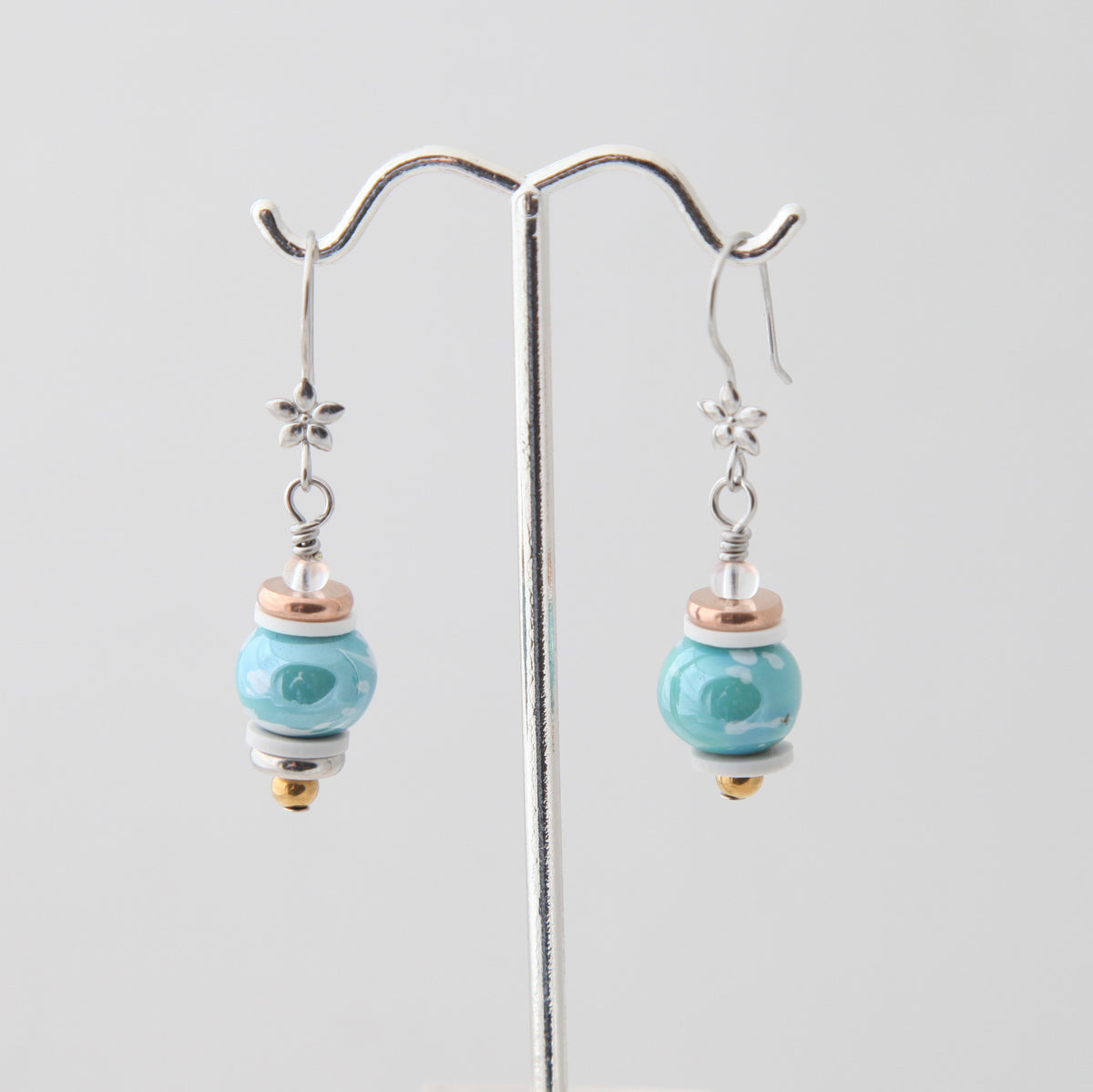 Almond Blossom Round Earrings