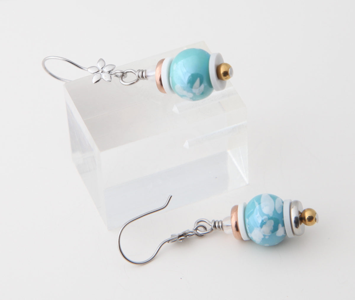 Almond Blossom Round Earrings