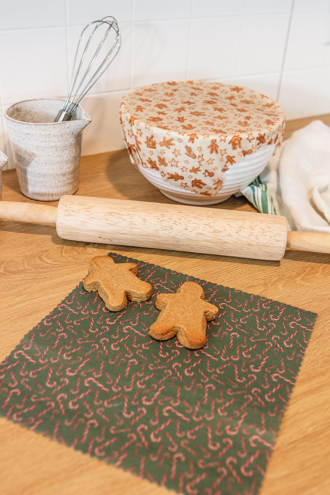 Beeswax Food Wrap Set - Gingerbread