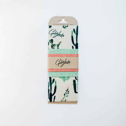 Beeswax Food Wrap Set - Cacti