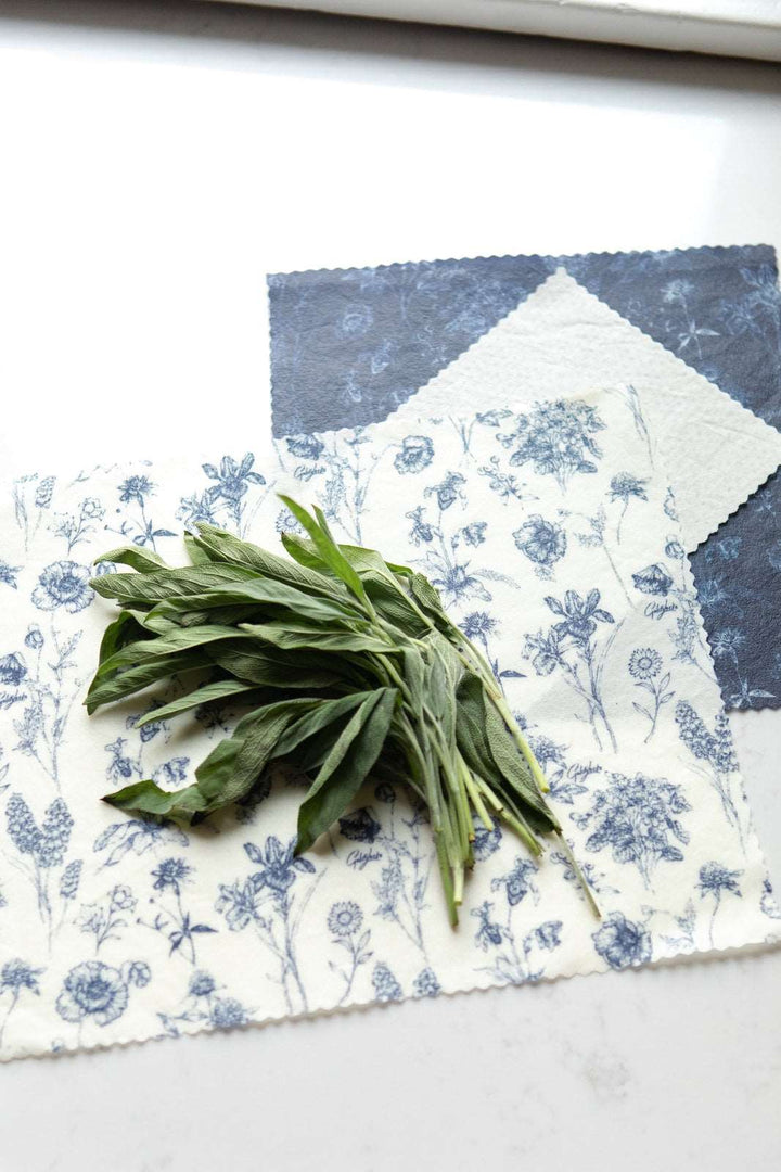Beeswax Food Wrap Set - Vintage Botany