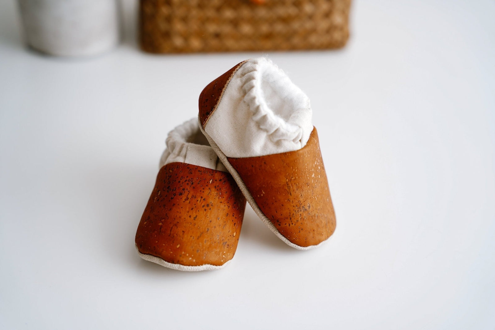 Toddler Cork Slippers - Brown