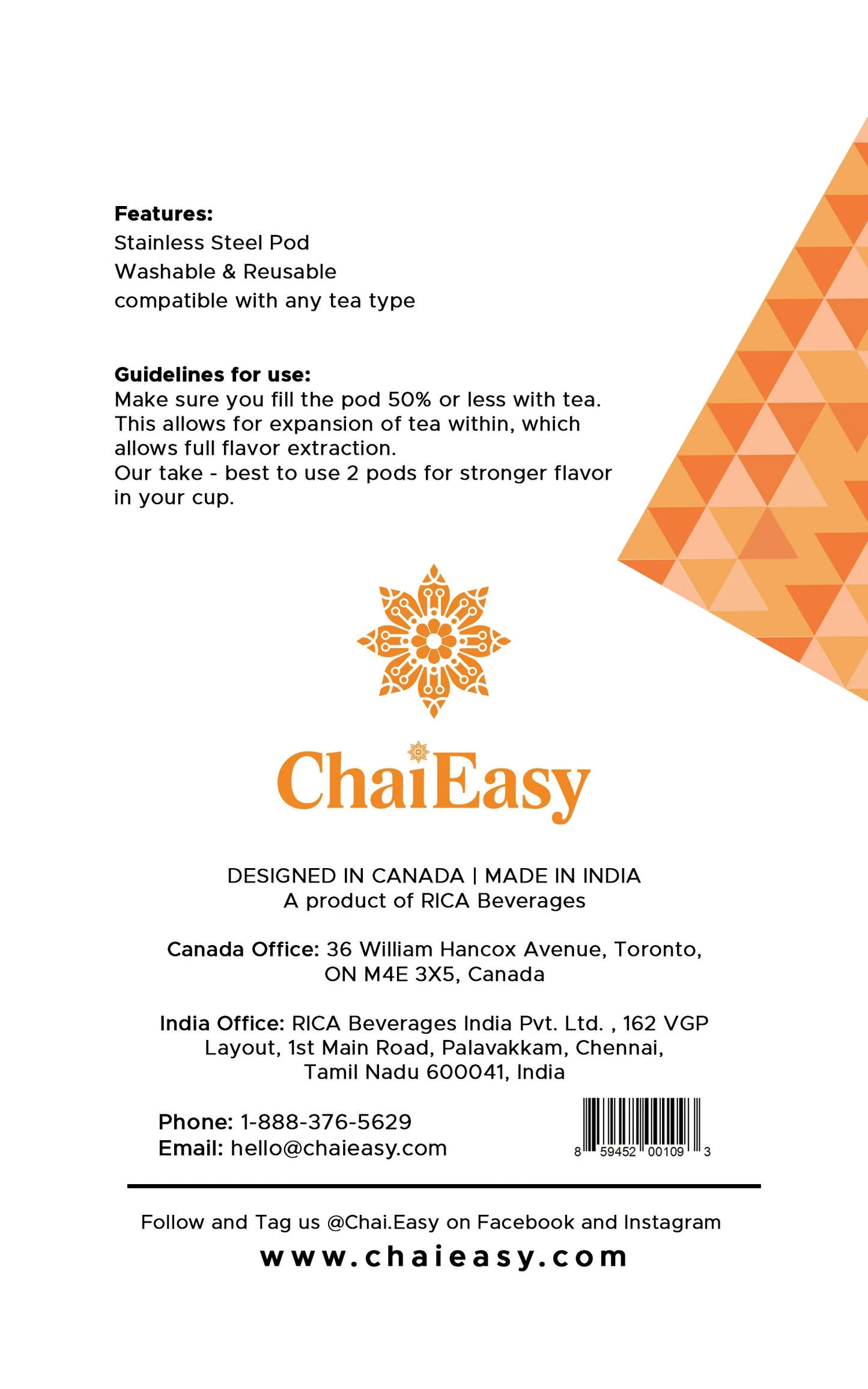 Chai Easy - Reusable Pod