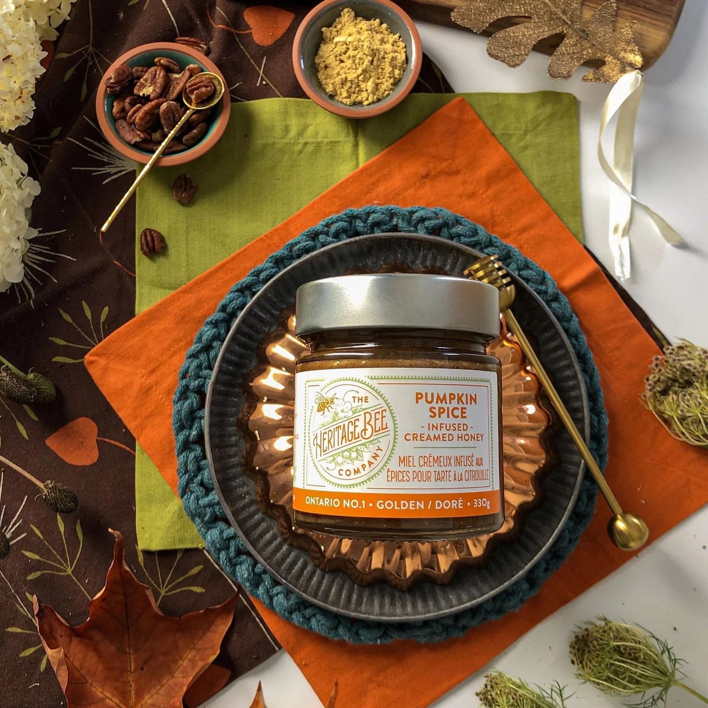 Pumpkin Spice Creamed Honey