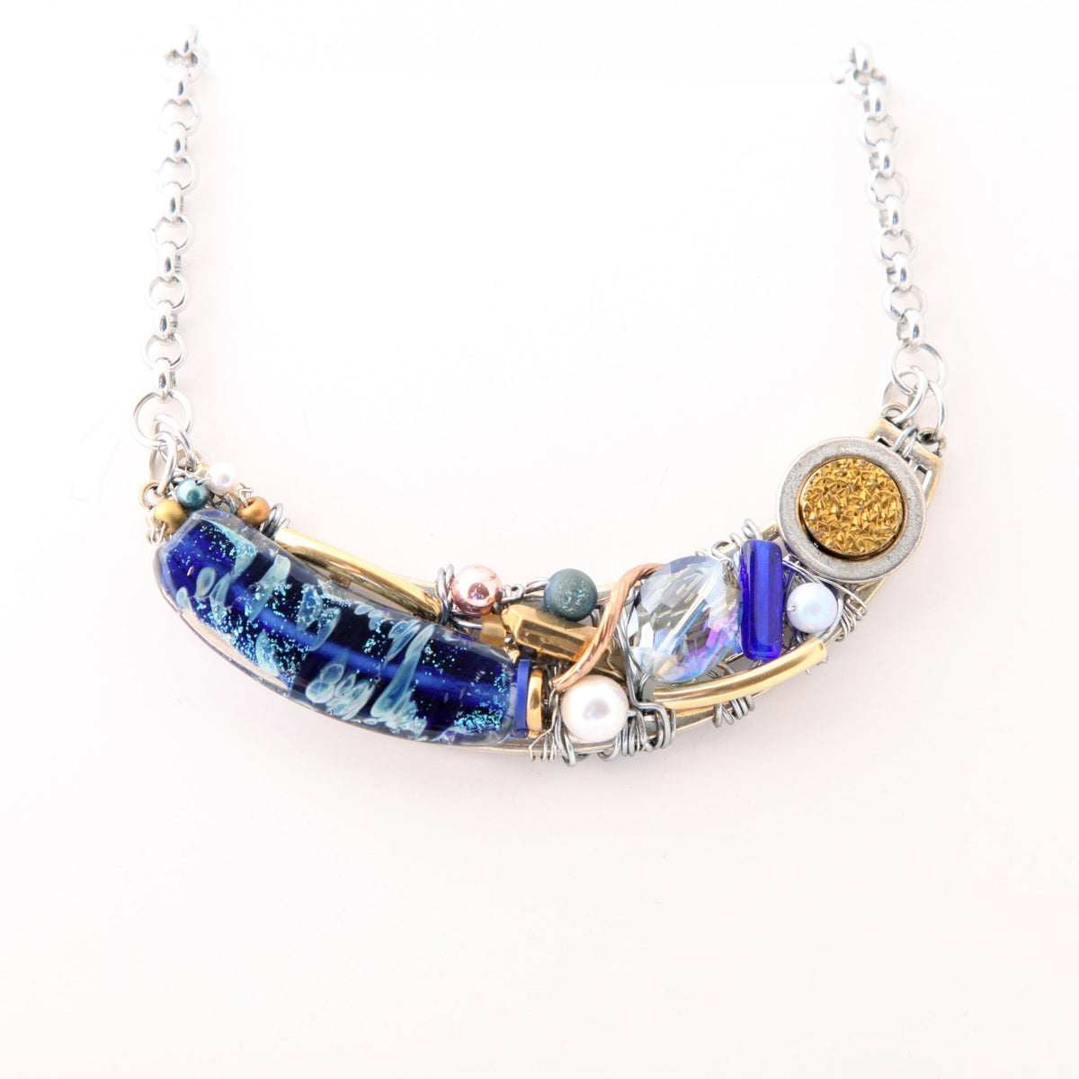 Starry Night Crescent Necklace