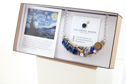 Starry Night Crescent Necklace