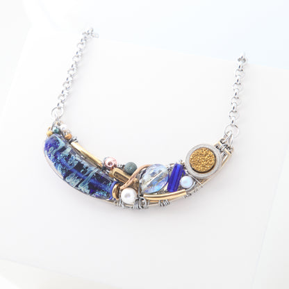 Starry Night Crescent Necklace