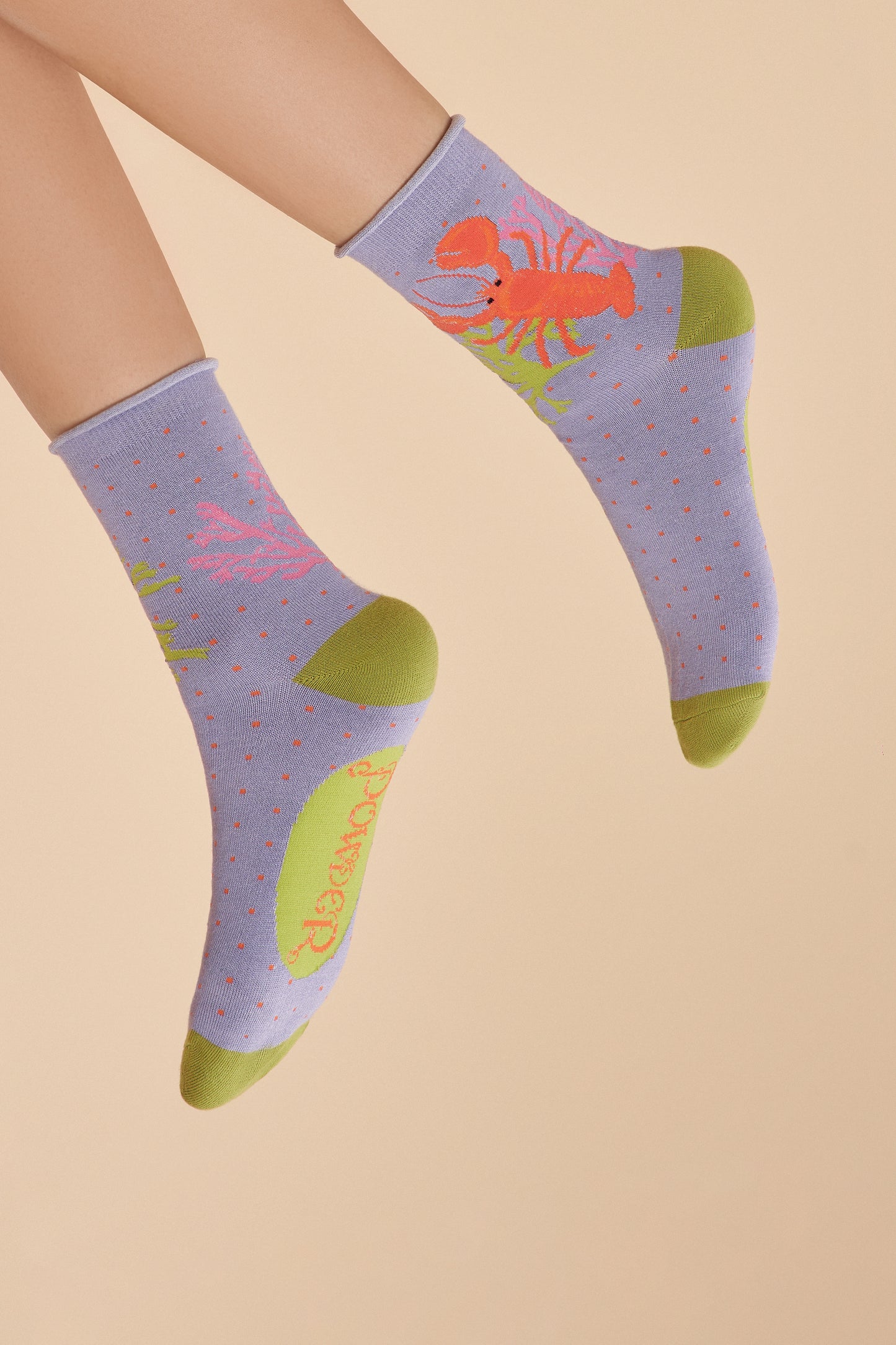 Ladies Ankle Socks - Lobster Buddies