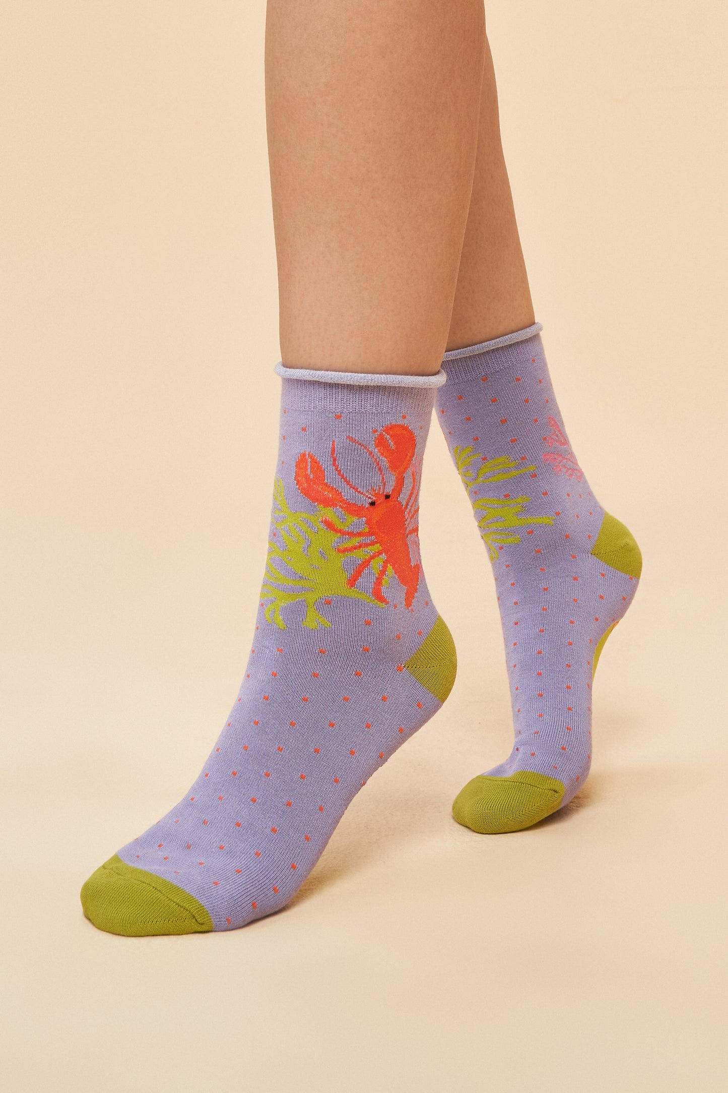 Ladies Ankle Socks - Lobster Buddies