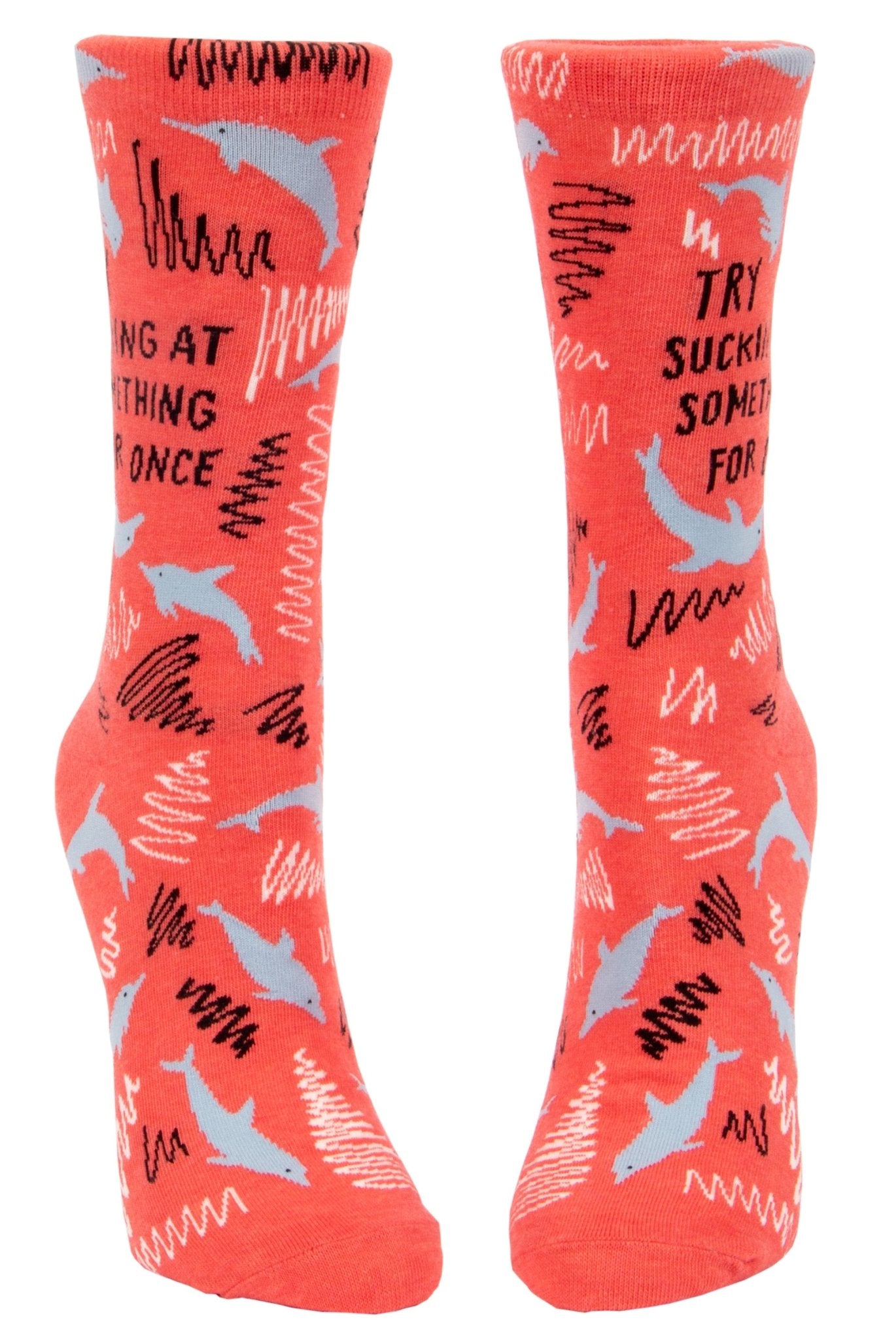 Women's Crew Socks - Sucking At Something